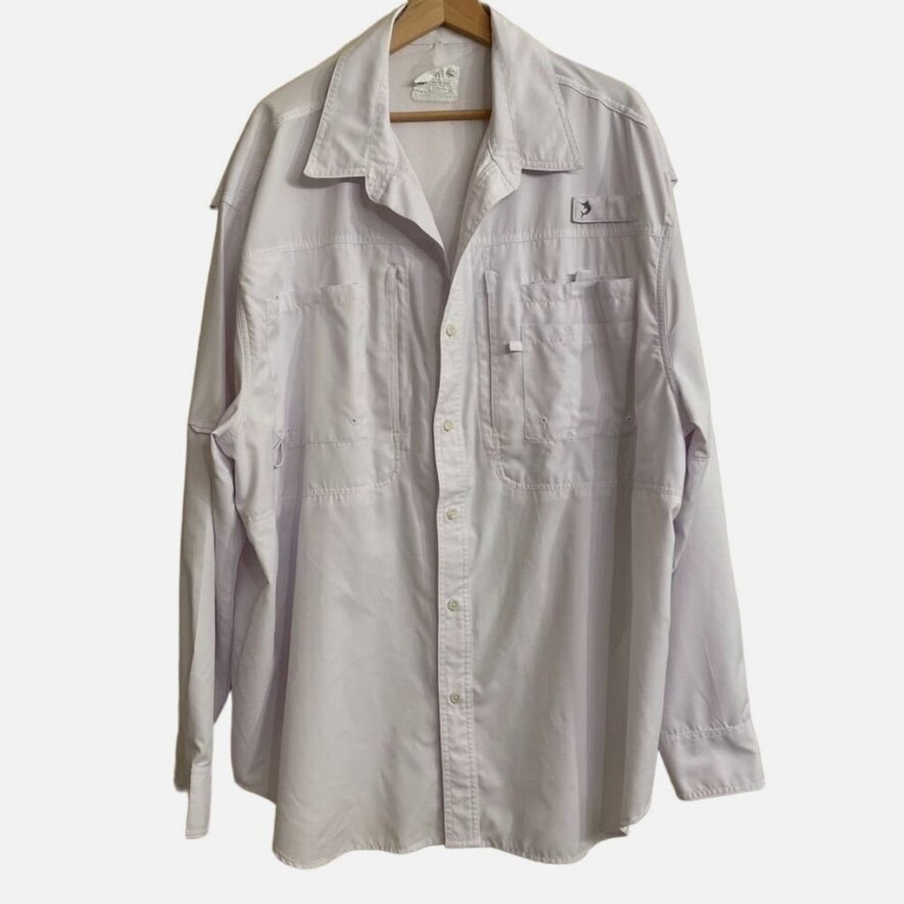 Mens Reel Legends Saltwater Vented Fishing Shirt Lightweight Outdoor Top XXL u
